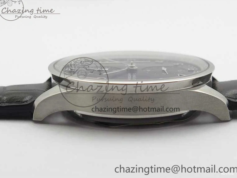 MIROTIME 0325 Portuguese Chrono IW371609 ZF 1:1 Best Edition Black Dial on Black Leather Strap A SmartChoice 7100